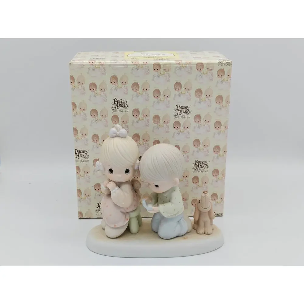 Precious Moments With‎ This Ring I Figurine 1987 Enesco 104019 Wedding Gift Love